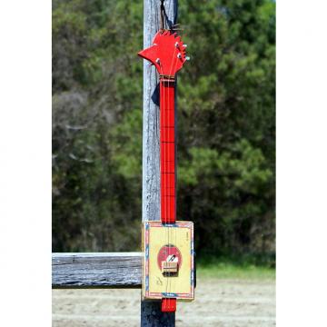 Custom Kountry Cuz 3 String Hunter Wood Pecker head Cigar Box Guitar