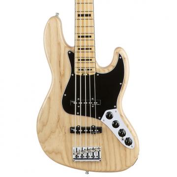 Custom Fender American Elite Jazz Bass V, Maple Fingerboard - Natural