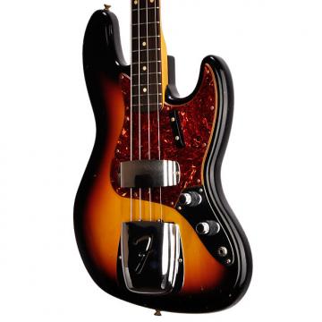 Custom Fender Custom Shop 1960 Journey Man Jazz Bass in 3 Tone Sunburst - R89410 - 9.3 pounds