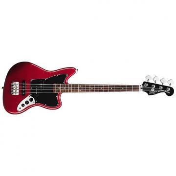 Custom Squier Vintage Modified Jaguar Bass Special SS (Short Scale, RW) - candy apple red