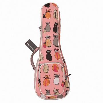 Custom MUSIC FIRST cotton 21&amp;ldquo; Soprano &quot;MISS CAT&quot; ukulele case ukulele bag ukulele