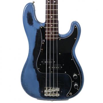 Custom Vintage 1980 Fender Precision Bass Black Faded to Blue