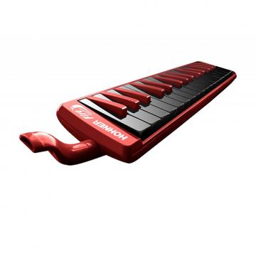 Custom Hohner 32F 32-Key Piano-Style Fire Melodica, Red