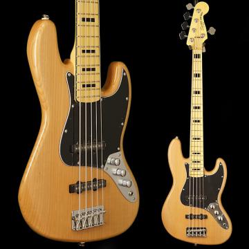 Custom Squier Vintage Modified Jazz Bass V, Maple Fingerboard 2016 Natural