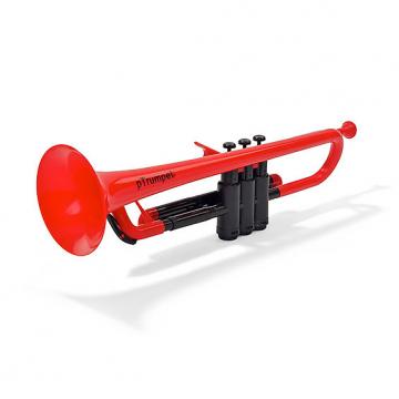 Custom PLASTIC TRUMPET RED WITH BAG &amp; MOUTHPIECES pTRUMPET
