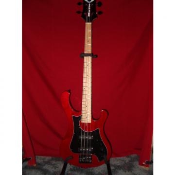 Custom Dean Motto Bass Transparent Red
