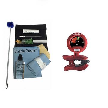 Custom Charlie Parker Paramount Series Tenor Sax Care &amp; Cleaning Kit w/ Snark SN2 Tuner/Metronome