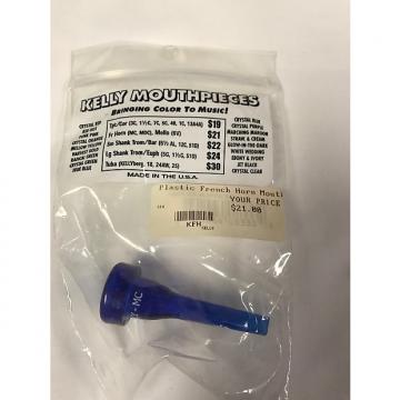 Custom Kelly Mouthpiece KFHMC French Horn Lexan Plastic Clear Blue Cold Weather