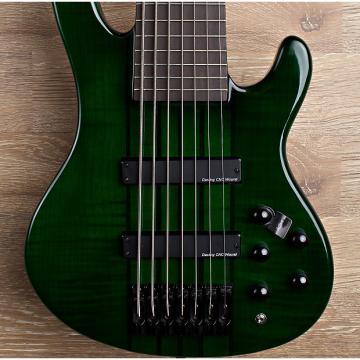Custom Wolf 7 String active Jazz neck through Bass Transparent Green 2017 (3 of 29)