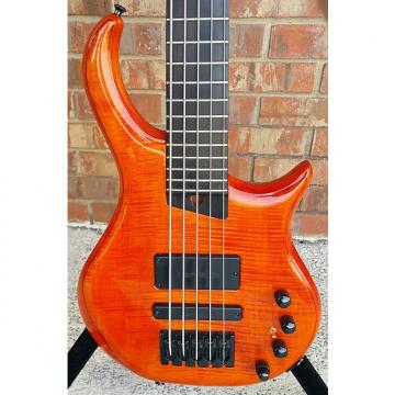 Custom Warrior  5 String Flame Orange Translucent Bass!