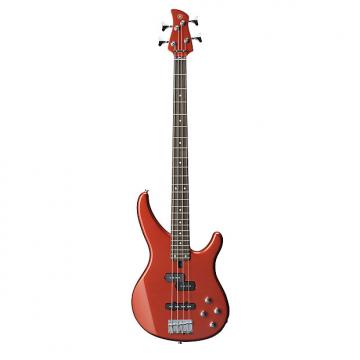 Custom Yamaha TRBX204 Active 4-String Electric Bass Guitar Rosewood Bright Red Metallic