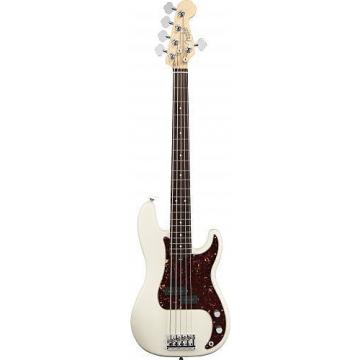 Custom Fender American Standard Precision Bass V (Five String) Rosewood Fingerboard Olympic White 193650705
