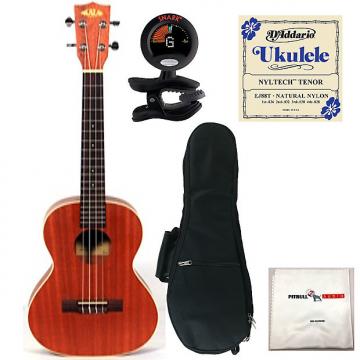 Custom Kala KA-TE Electric Tenor Ukulele Bundle Pack + Gig Bag + Tuner + Strings +Cloth