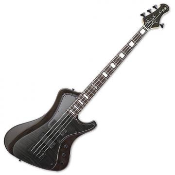 Custom ESP E-II Stream FM STBLK See-Thru Black Electric Bass Guitar