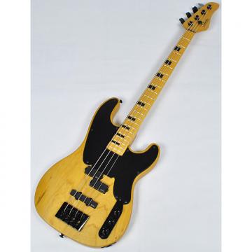 Custom Schecter Model-T Session Electric Bass in Aged Natural Satin Finish