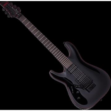 Custom Schecter Blackjack C-1 FR Left-Handed Electric Guitar in Gloss Black