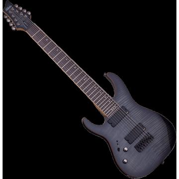 Custom Schecter Banshee-8 Active Left-Handed Electric Guitar Trans Black Burst