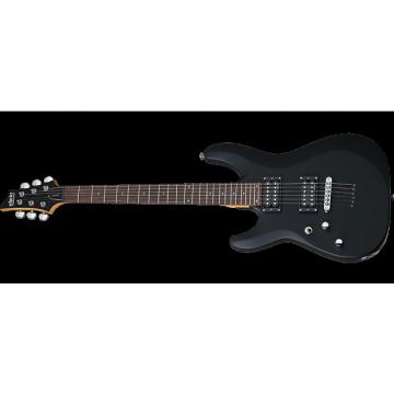 Custom Schecter C-6 Deluxe Left-Handed Electric Guitar Satin Black