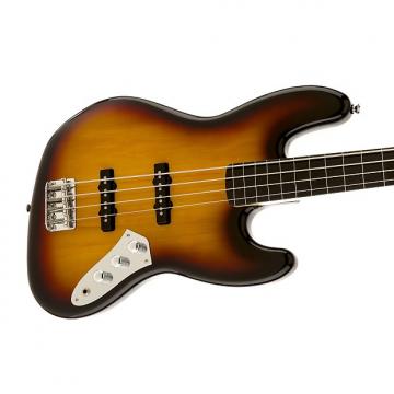Custom Squier Vintage Modified Jazz Bass Fretless 3-Color Sunburst Ebonol