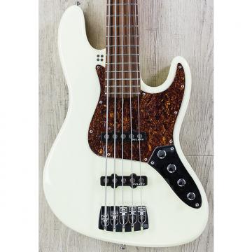 Custom Sandberg California TT-5 5-String Bass, High Gloss Cream, Rosewood Fretboard, Delano Pickups