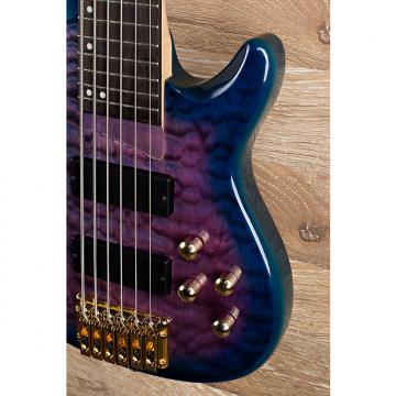 Custom 2017 Wolf KTB-6 Blue Burst 6 String Bass