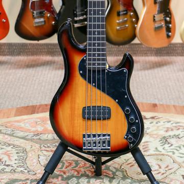 Custom Squier Deluxe Dimension Bass V - 3 Color Sunburst - Preowned
