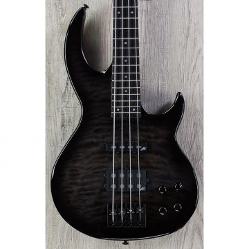 Custom ESP LTD BB-1004 Bunny Brunel Electric Bass Quilted Maple See-Thru Black Sunburst