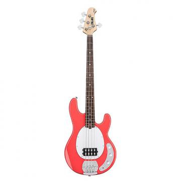 Custom Sterling by Music Man Ray4 4-String Electric Bass Rosewood Fretboard Fiesta Red