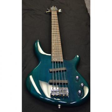 Custom Used Cort Acton Bass 5 Transparent Green