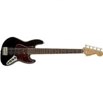 Custom Fender Deluxe Active Jazz Basså¨ V (Five String), Rosewood Fingerboard, Black 0136860306