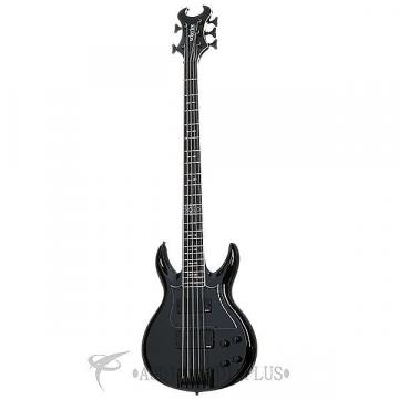 Custom Schecter Mephisto King Ov Hell Signature Ebony Fretboard 5 String Electric Bass Gloss Black - 286