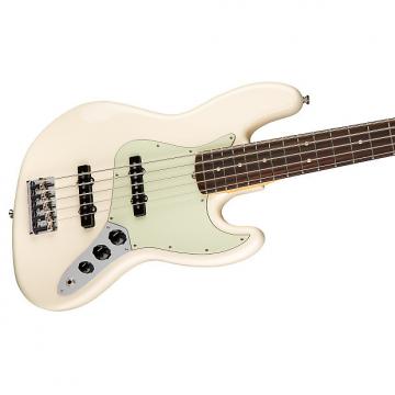 Custom Fender American Professional Jazz Bass V, Olympic White, Rosewood Board, 5-String - 0193950705
