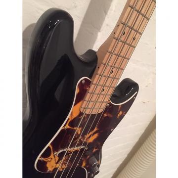 Custom Squier by Fender Bronco Bass recent Black Poly