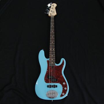 Custom Lakland USA 44-64PJ Sonic Blue 4 String Bass FREE Tech 21 Bass Fly Rig