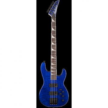 Custom Jackson  JS3 Concert Bass Quilted Maple AWESOME! 2017 Transparent Blue