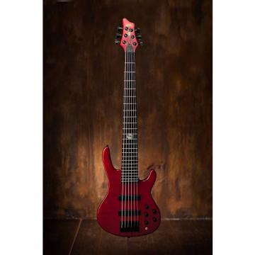 Custom Wolf Jazz Bass 6 String Transparent Red 2016