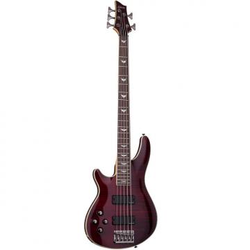 Custom Schecter Omen Extreme-5 LH Black Cherry BCH *B-Stock* 5-String Bass Left-Handed Extreme 5