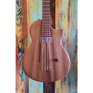 Custom Custom Short Scale Zebra wood and Sapele Electric Bass Guitar