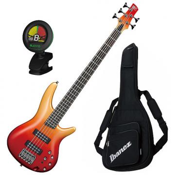 Custom Ibanez SR305E 5-String Autumn Fade Metallic Electric Bass Bundle