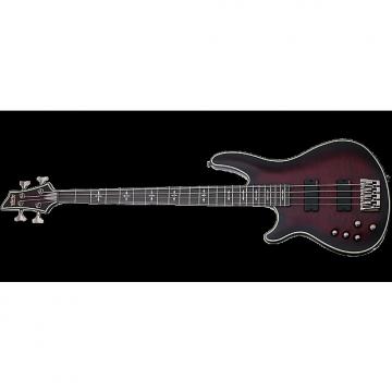 Custom Schecter Hellraiser Extreme-4 Left-Handed Electric Bass Crimson