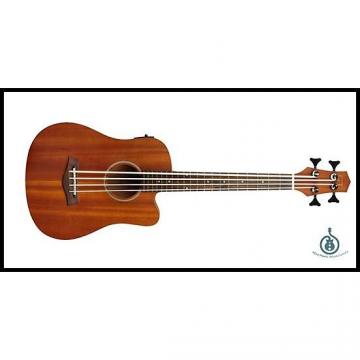 Custom Gold Tone Micro Bass 23 Fretless 23&quot; Scale All Mahogany Acoustic Electric w/ Padded Gig Bag