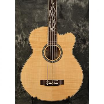Custom Michael Kelly Phoenix 5 Acoustic Bass Natural Gloss Flamed Maple 5 String Dragonfly w Hard case