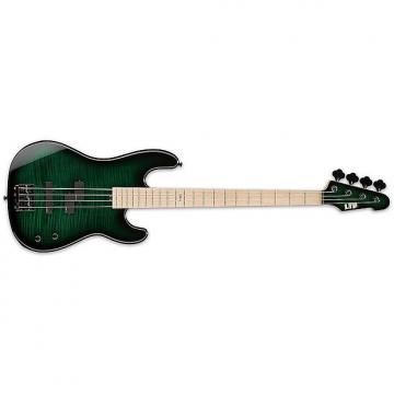 Custom ESP/LTD Marco Mendoza Signature Series MM-4FM Electric Bass (Dark See Thru Green Sunburst)  - LMM4FMDSTGSB