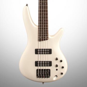 Custom Ibanez SR305E Electric Bass, 5-String, Pearl White