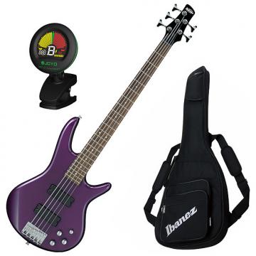 Custom Ibanez GSR205DVM 5-String Electric Bass Guitar Bundle