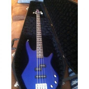 Custom Ibanez GSR200 Four String Electric Bass with hard case mid 2000's Jewel Blue