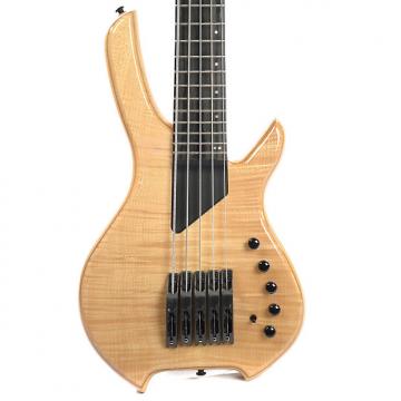 Custom Willcox Lightwave Saber Bass VL-5 String Fretted Bass Transparent Natural