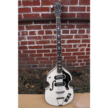 Custom Telestar Kawai violin bass 67ish white with black binding!