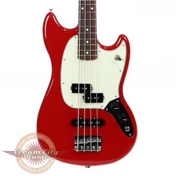 Custom Brand New Fender Mustang Bass PJ Rosewood Fingerboard in Torino Red Demo Model
