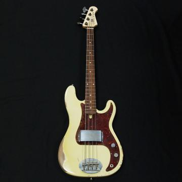 Custom Lakland USA 44-64 Relic P Bass Olympic White 4 String Bass